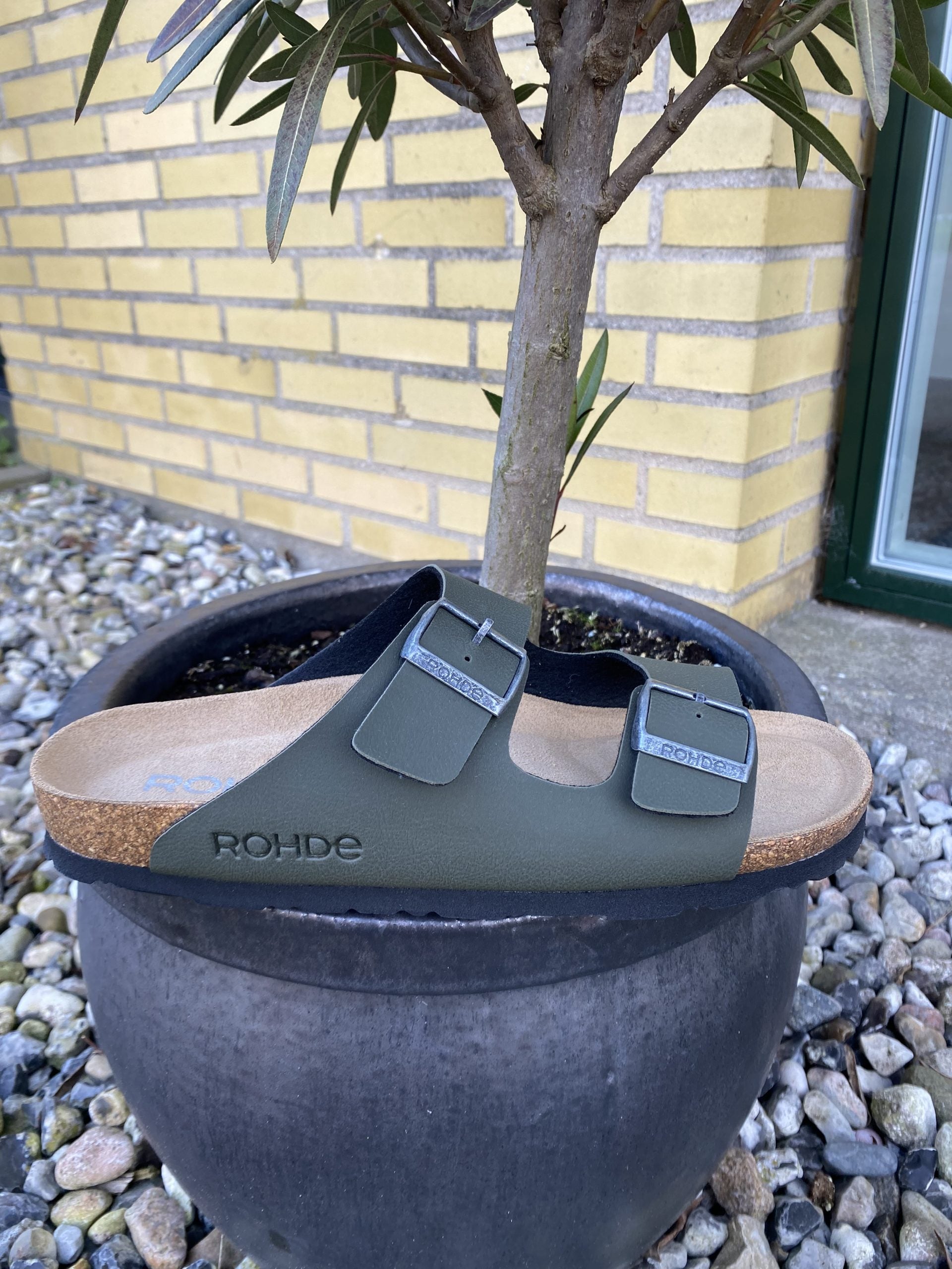 Rohde - Olivengrøn sandal