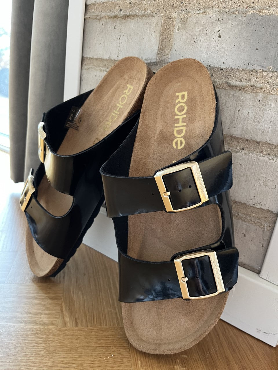 Rohde - Sort lak sandal